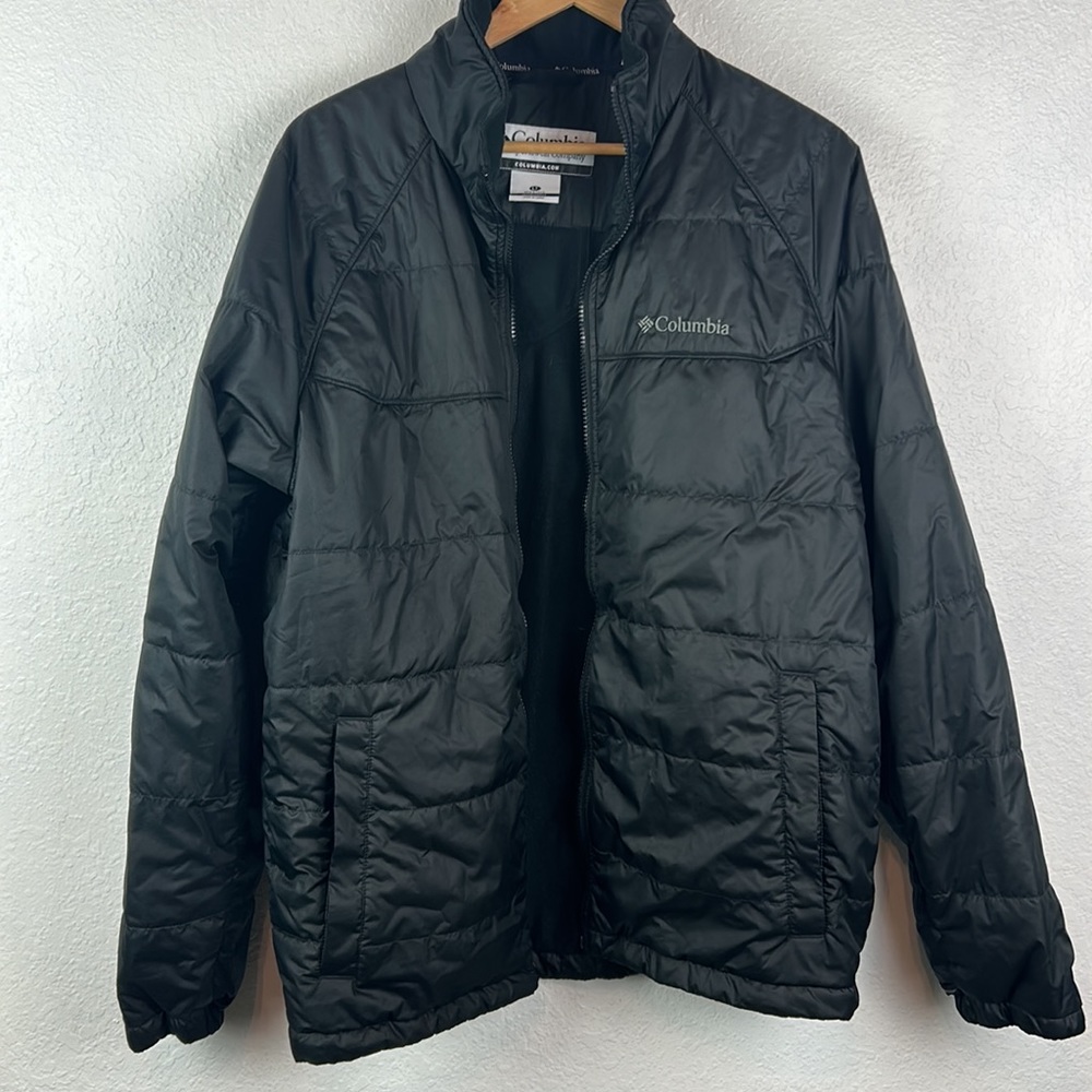 Columbia 2 in 1 lightweight puffer with Omni tech hood jacket large tall - Picture 12 of 14